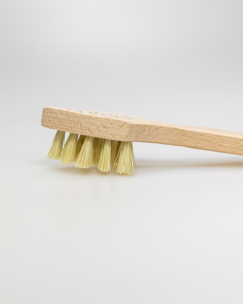 Wildleder-Bürste Herzform / Agave hell